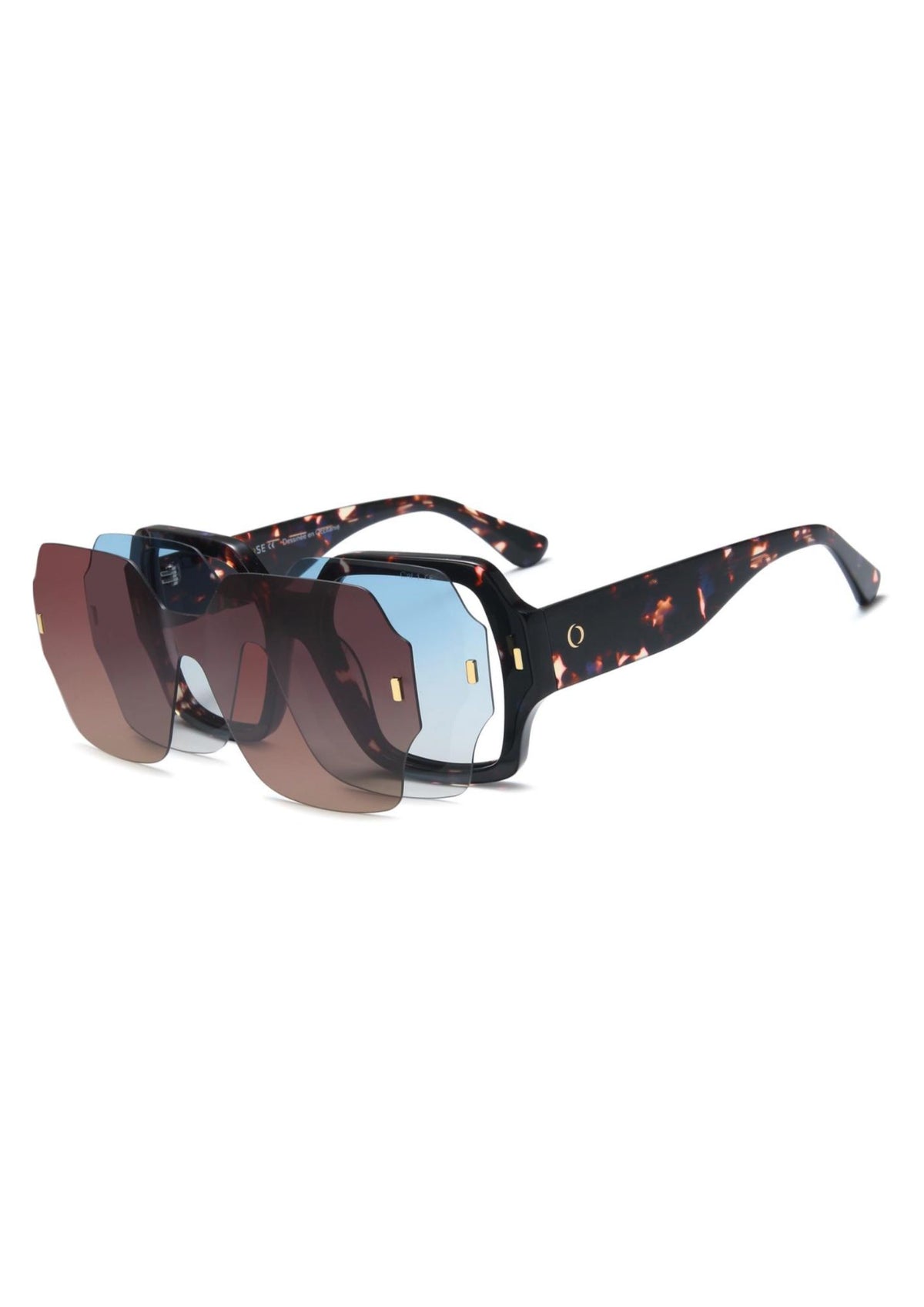 OSMOSE OCP612 | Lunettes de vue femme écaille bleu à clip