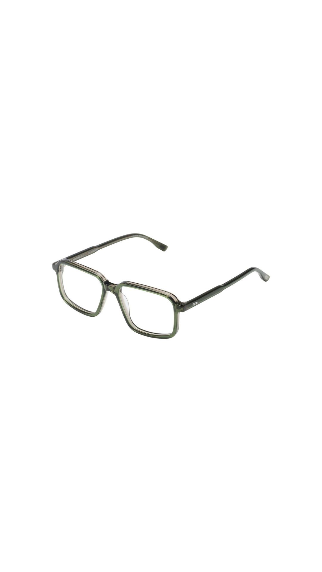 KOMONO – The Freddie | Lunettes de vue homme acétate cristal vert