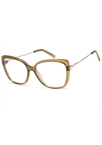 IKALY – OP405 | Lunettes de vue femme cristal vert et doré