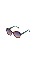 KOMONO Iggy – Lunettes de soleil femme écaille et vert