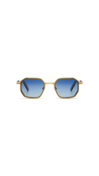 KOMONO Percy – Lunettes de soleil homme combiné or et cristal vert