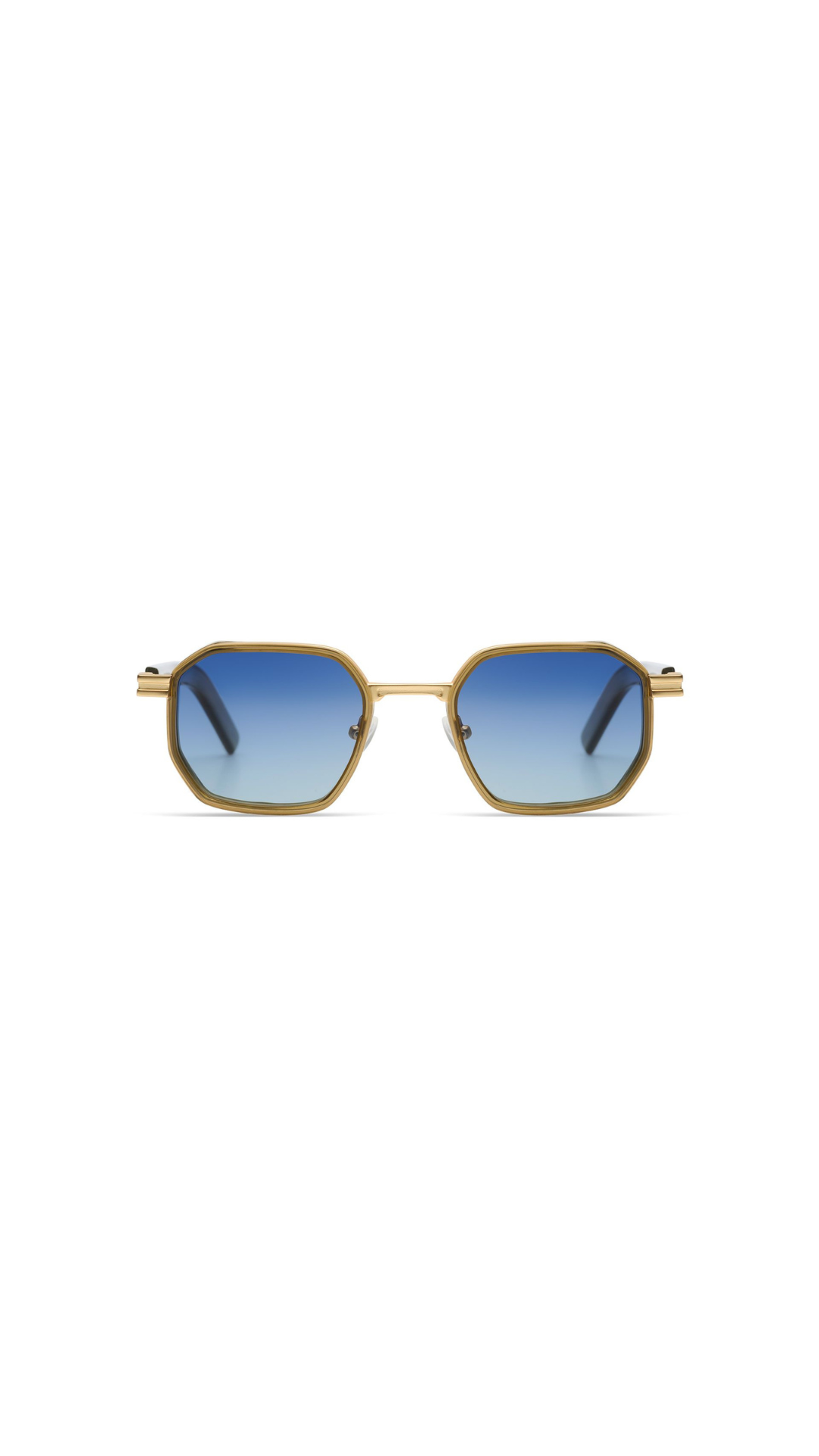 KOMONO Percy – Lunettes de soleil homme combiné or et cristal vert