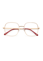 IKALY – P313 | Lunettes de vue femme doré et bordeaux