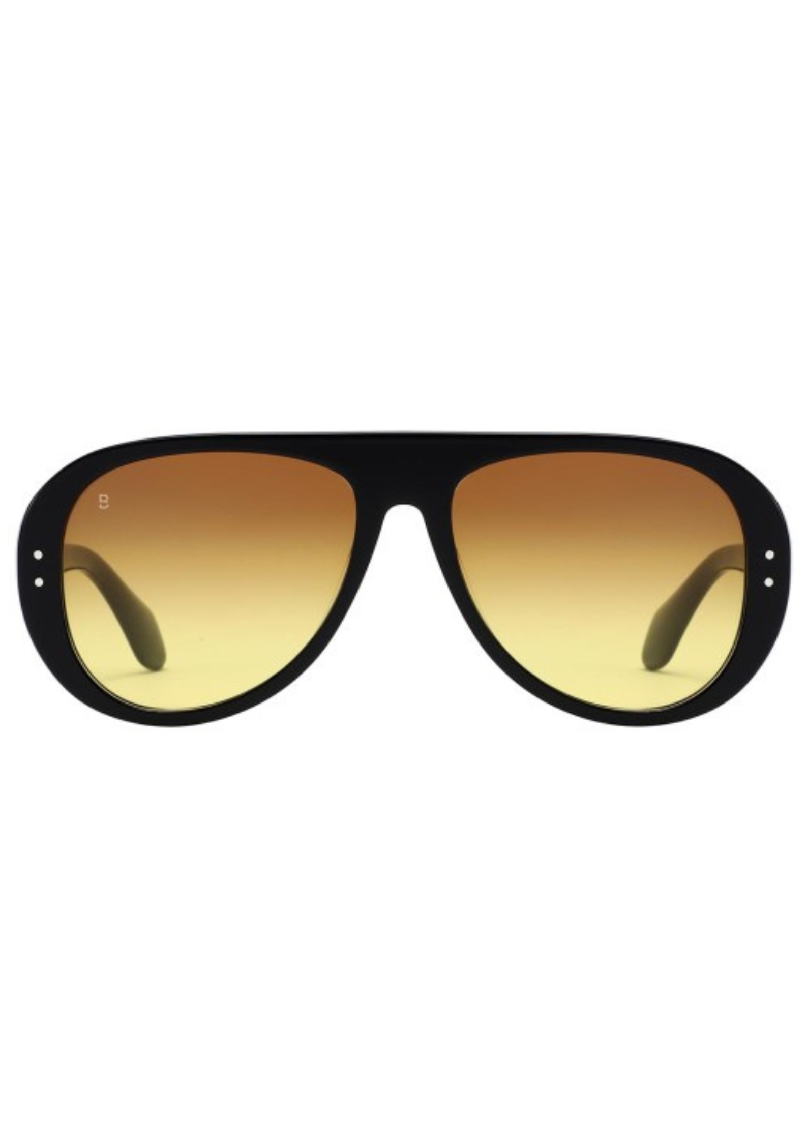 BALI lorna – Lunettes de soleil femme acétate noir verres orange dégradé