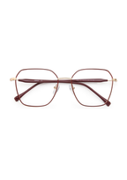 IKALY – P321 | Lunettes de vue femme or rose et bordeaux