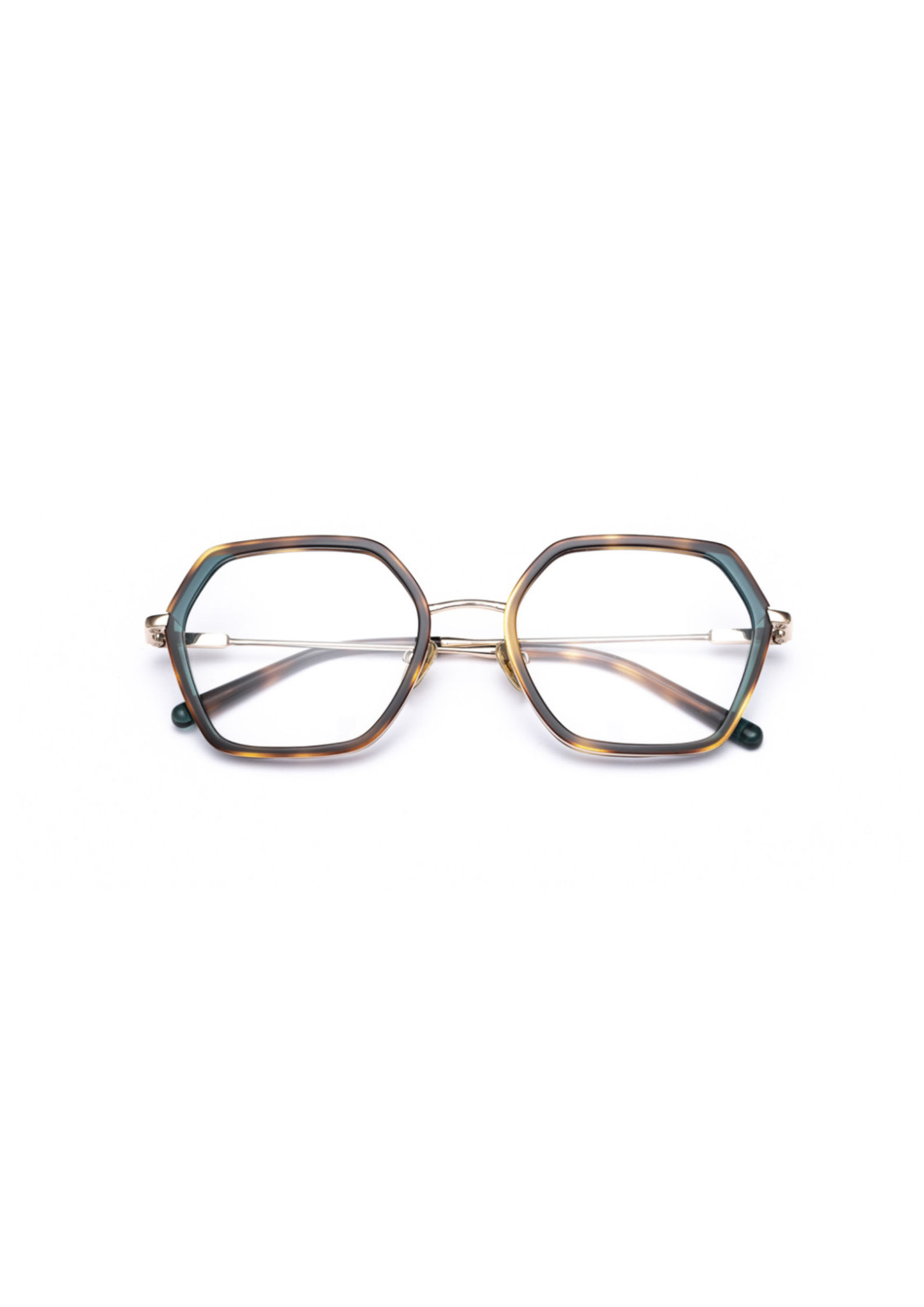LE PARC – Raha | Lunettes de vue femme combiné doré, écaille et bleu