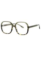 Bali – Queen | Lunettes de vue femme cristal vert et écaille en acétate