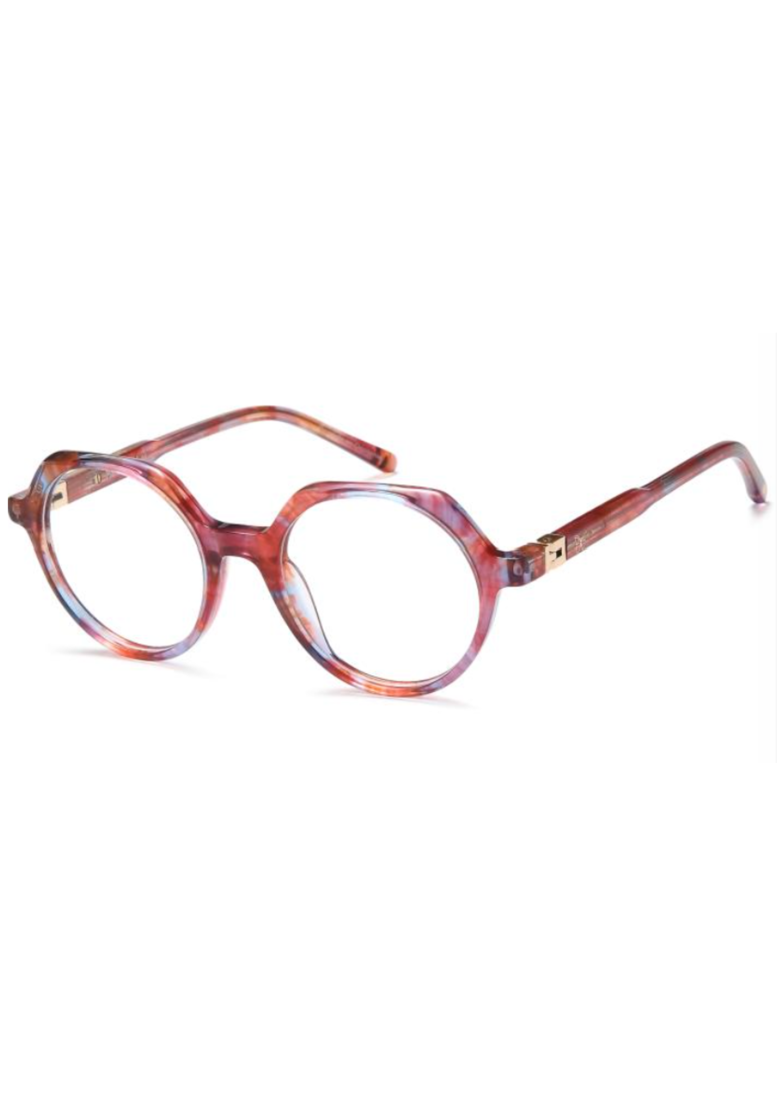 OSMOSE - MG027 | Lunettes de vue enfant MELIGABI écaille rose et bleu charnière 360°