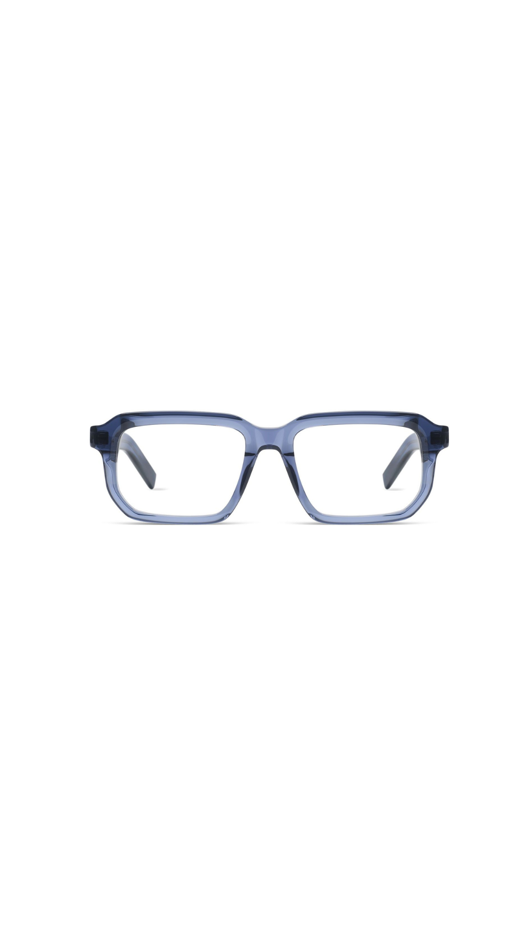 KOMONO – The Nico | Lunettes de vue homme acétate cristal bleu