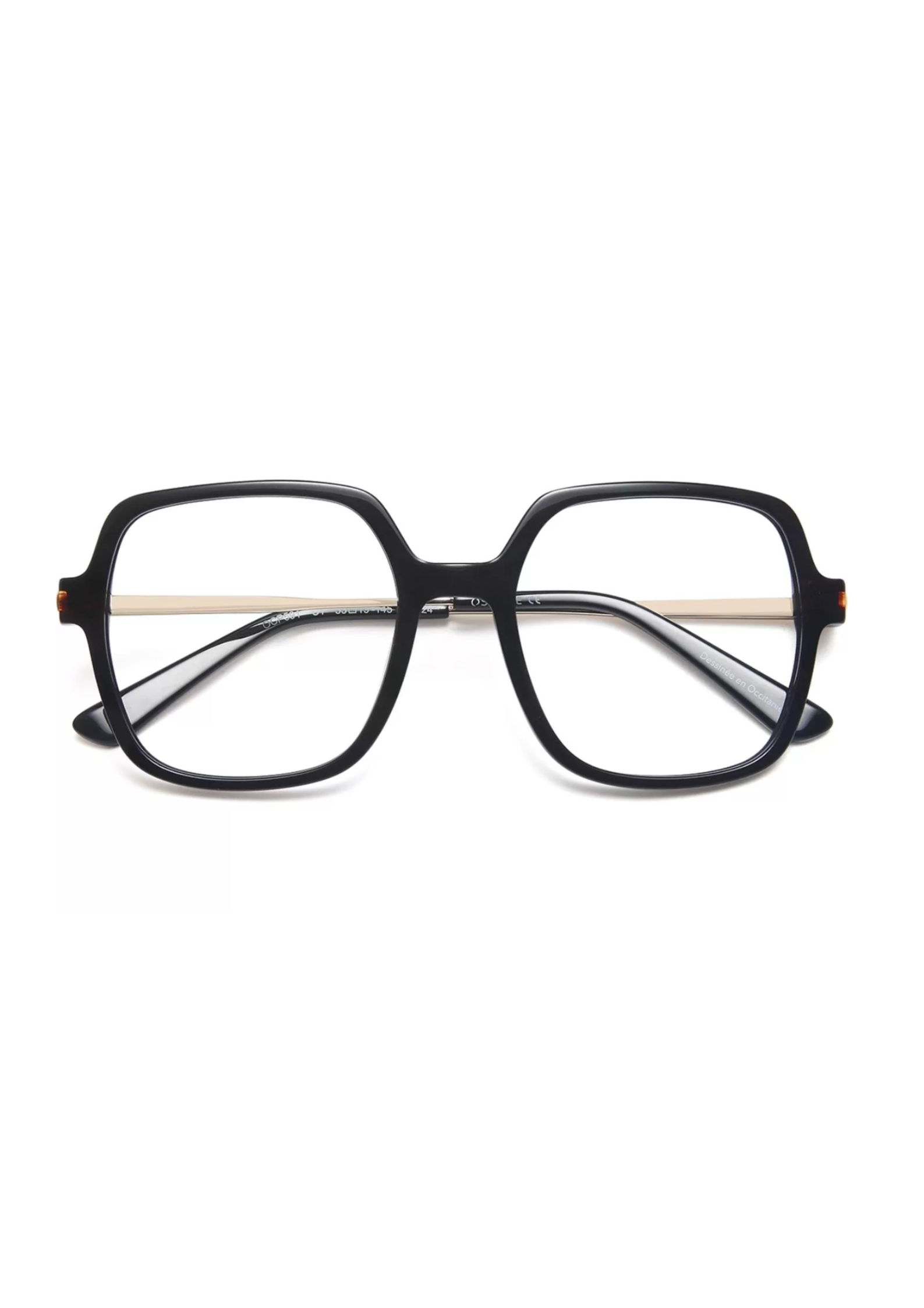 OSMOSE OCP591 | Lunettes de vue femme noir et doré à clip