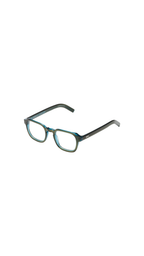 KOMONO – The Knox | Lunettes de vue homme acétate cristal gris et bleu