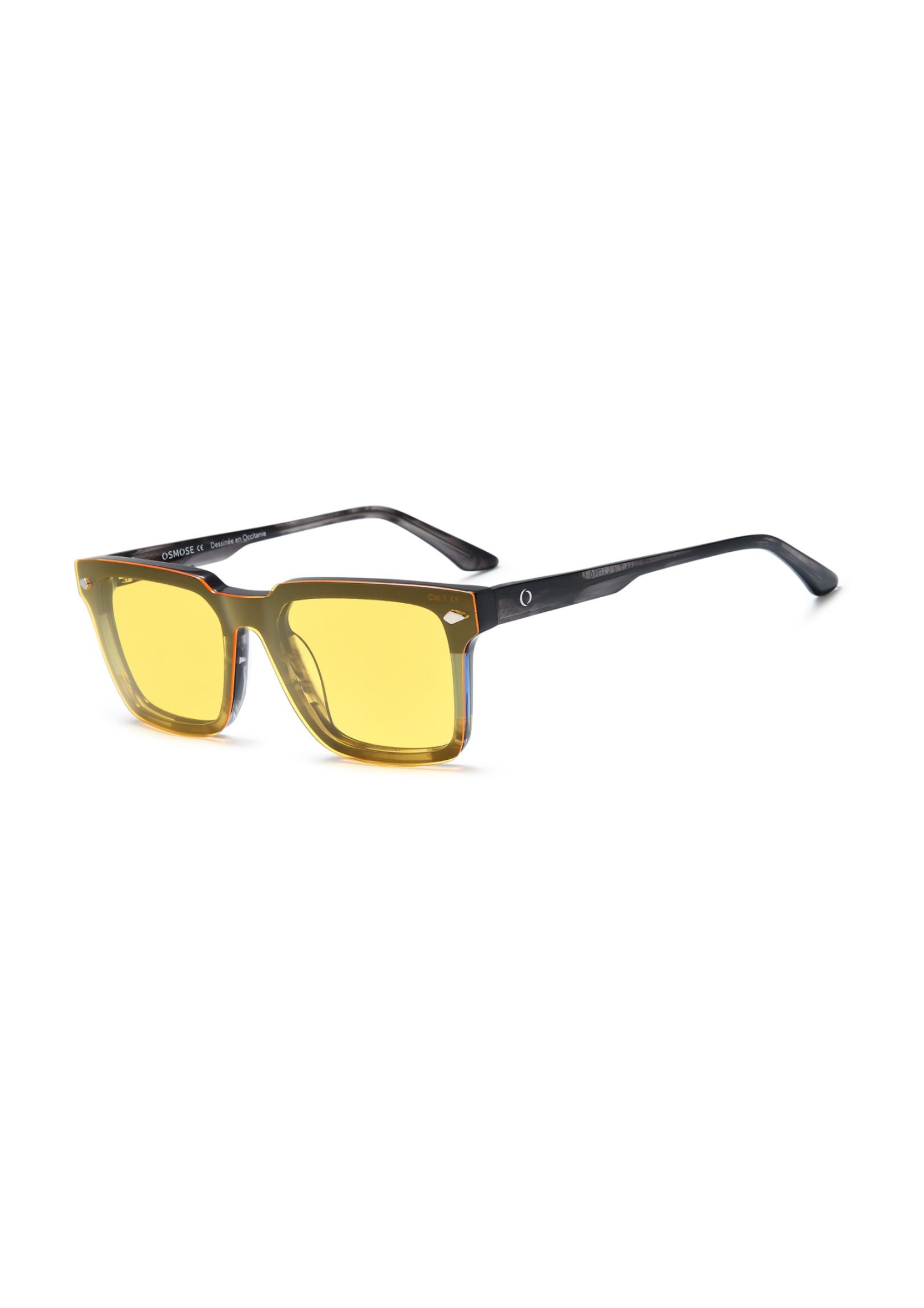 OSMOSE - OCP655 | Lunettes de vue homme acétate cristal gris et noir à clip
