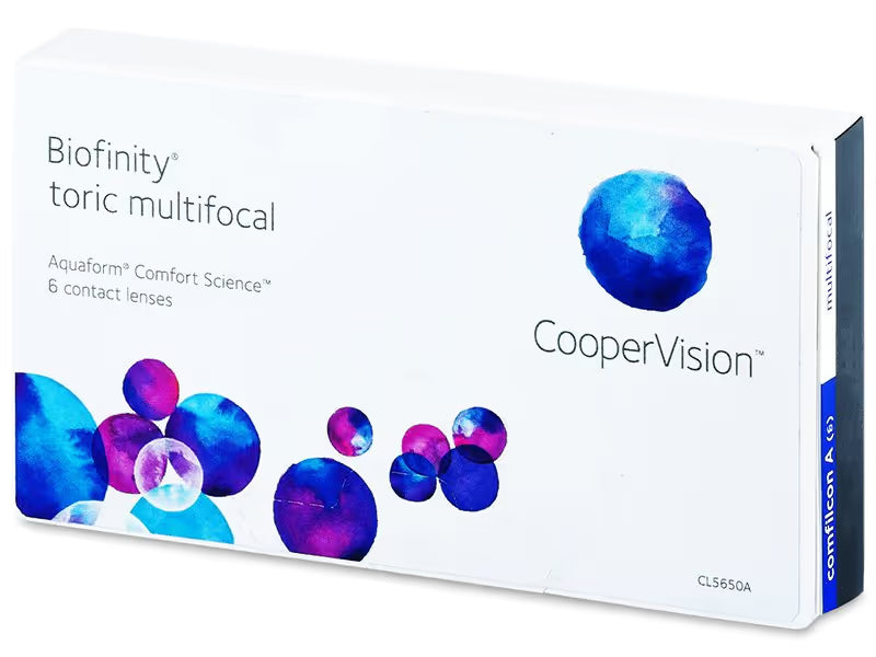 COOPERVISION Biofinity Toric Multifocal N – Lentilles mensuelles (Boîte de 6)
