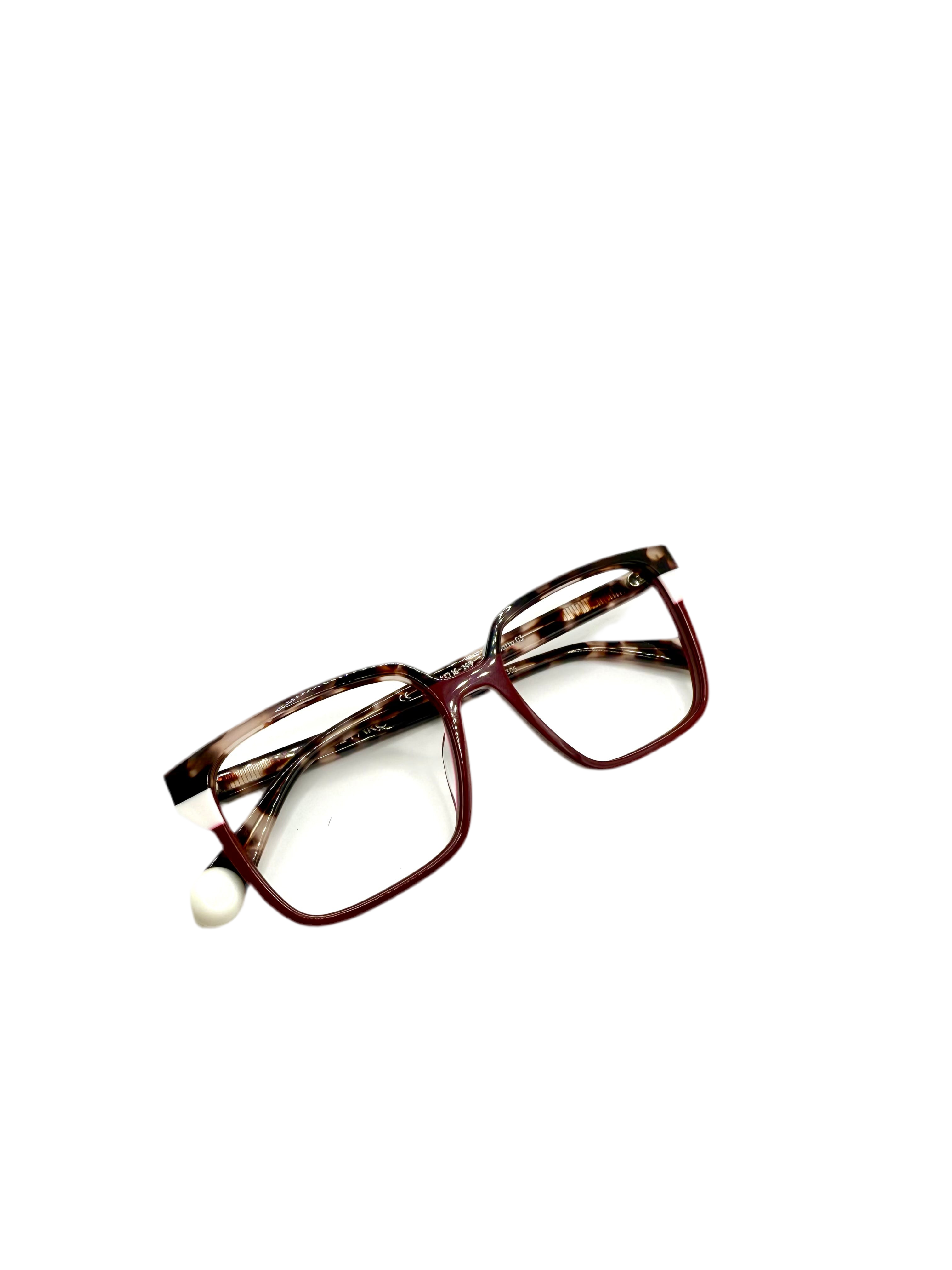 LE PARC – BOTTA | Lunettes de vue femme rouge bordeaux