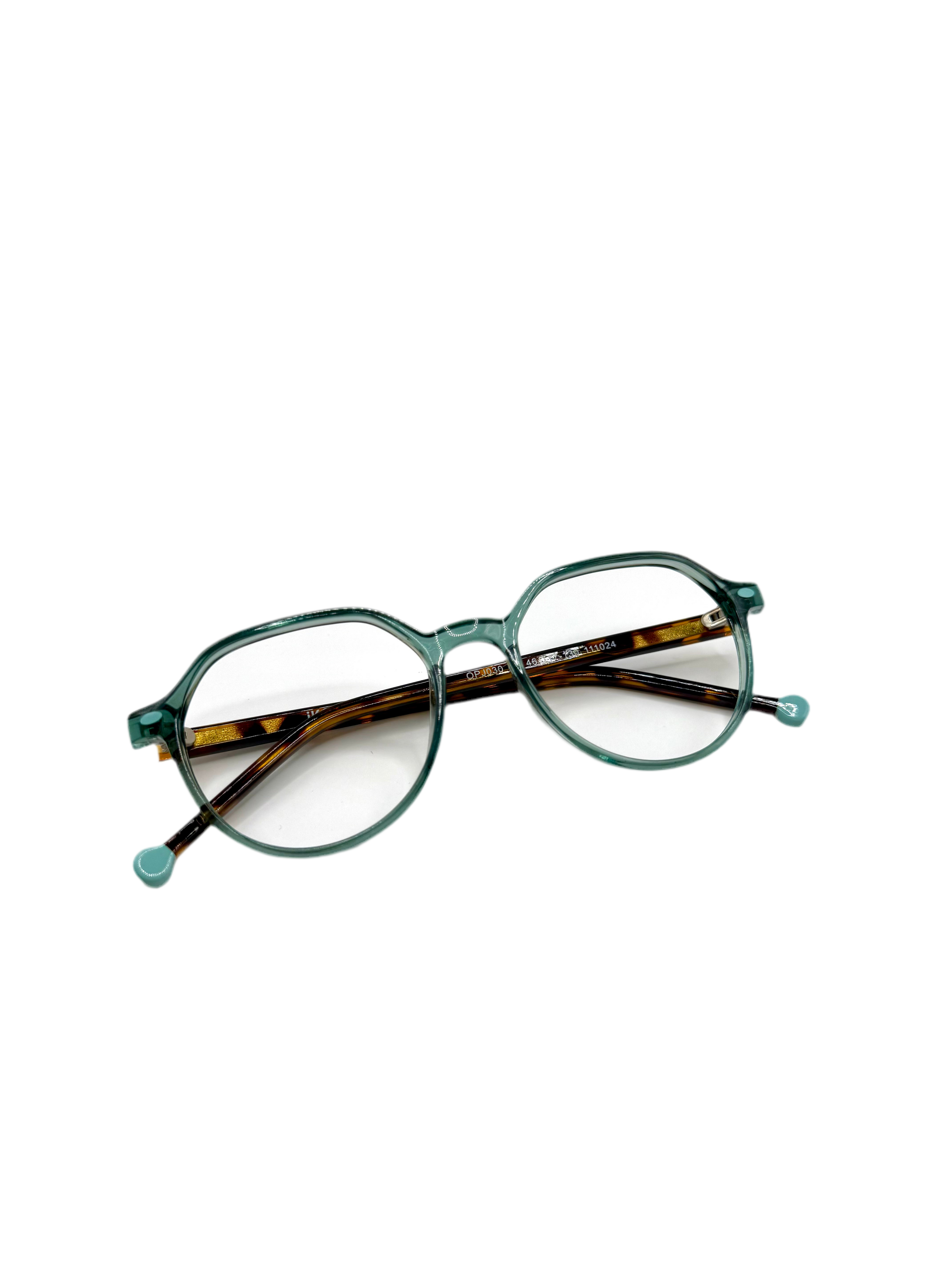 IKALY – OPJ030 | Lunettes de vue enfant cristal bleu et écaille