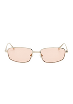 Jacquemus 222  – argent verres rose | Lunettes de soleil en métal