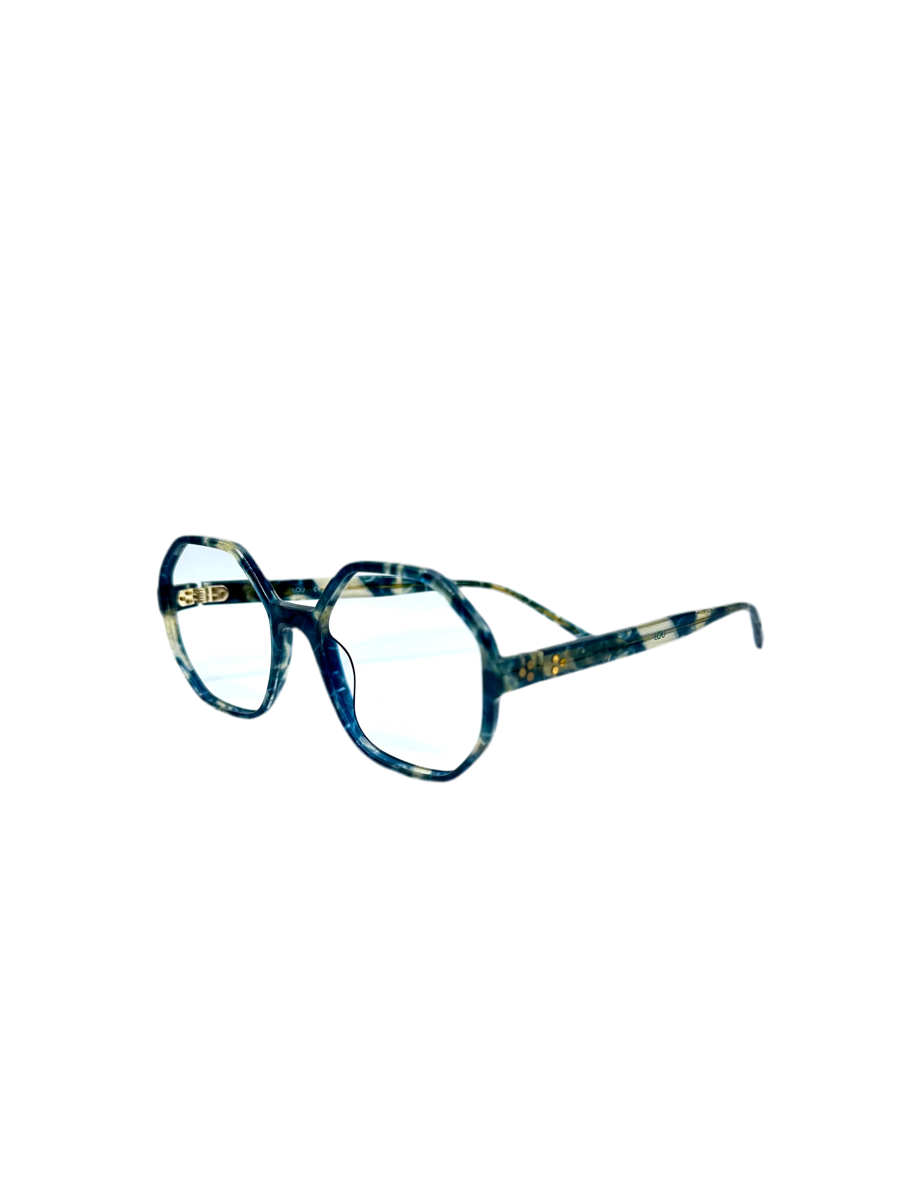 Lou – AW79 | Lunettes de vue femme écaille bleu