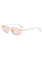 Jacquemus 222  – argent verres rose | Lunettes de soleil en métal