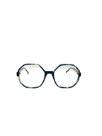 Lou – F8 | Lunettes de vue femme écaille bleu + clip