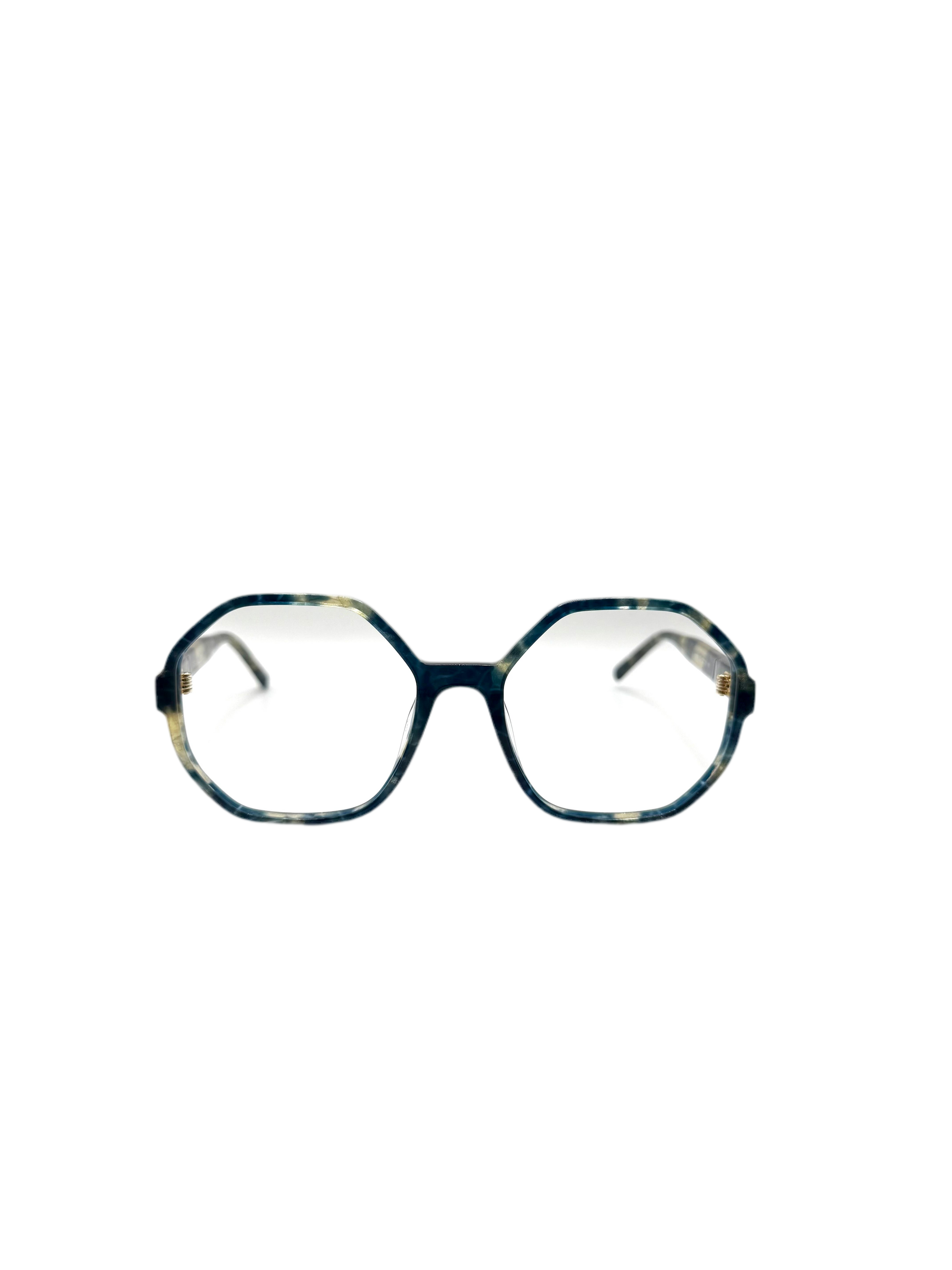 Lou – F8 | Lunettes de vue femme écaille bleu + clip