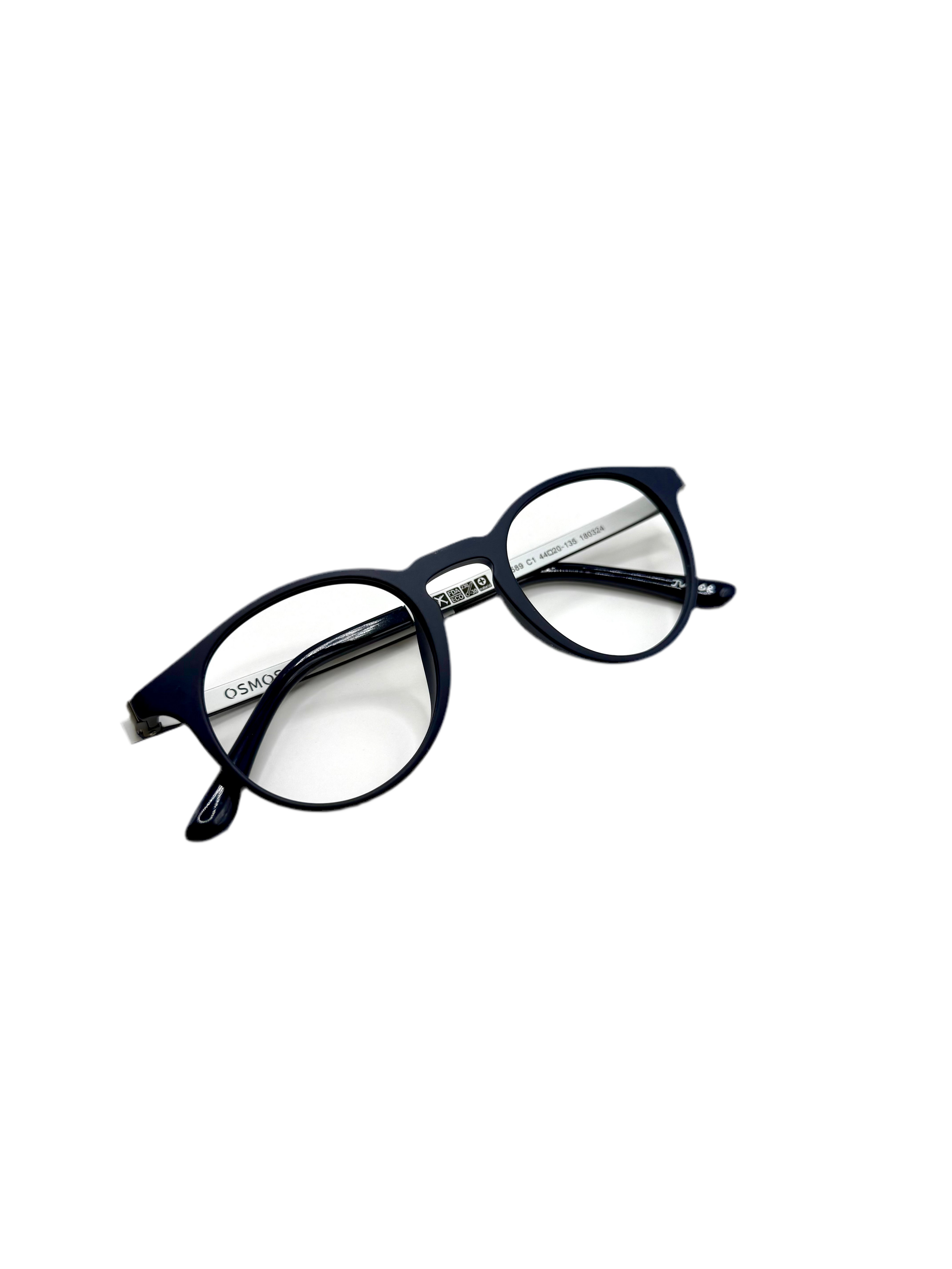 OSMOSE - OCP589 | Lunettes de vue enfant ultem bleu marine et blanc à clip