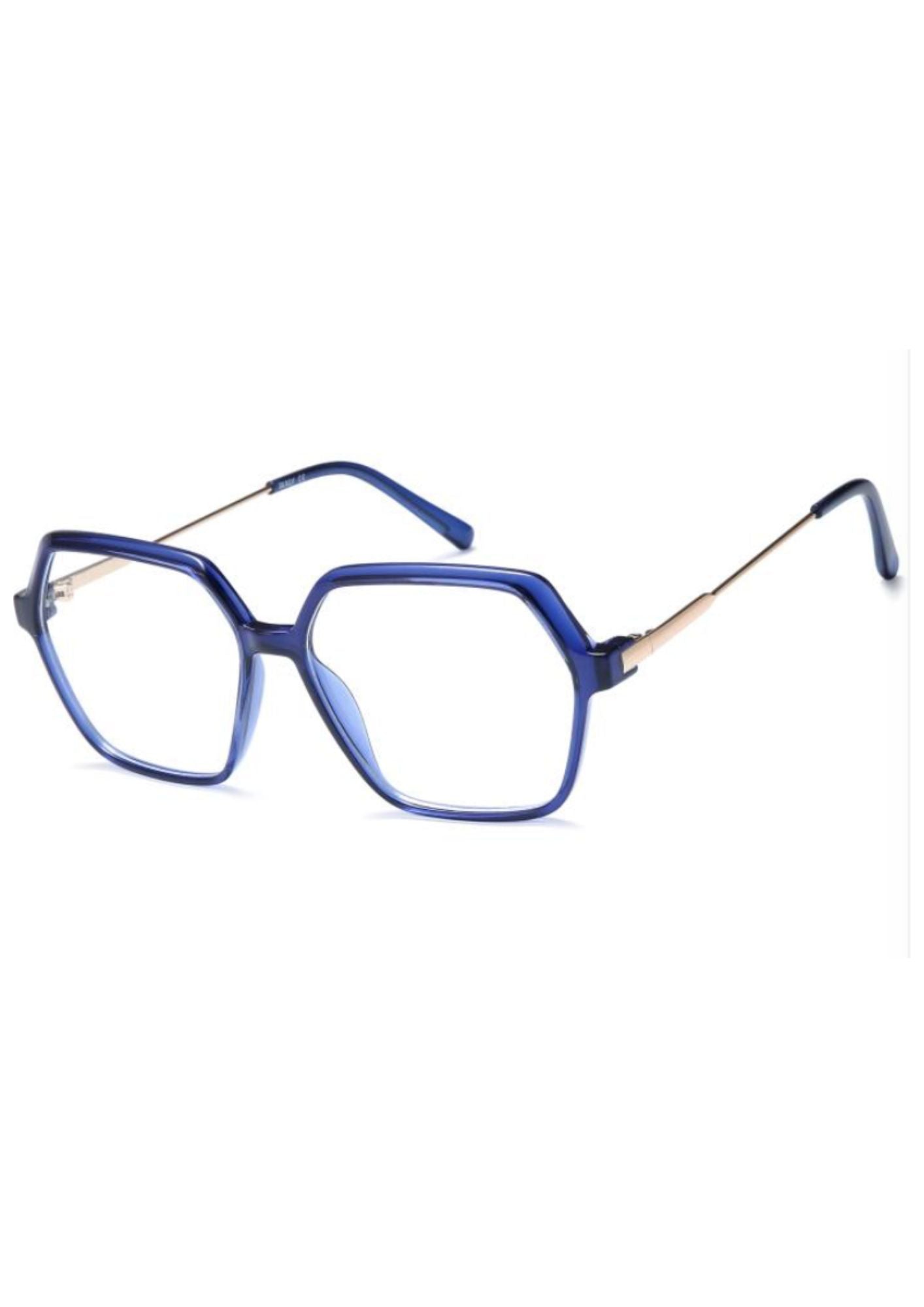 IKALY – OP422 | Lunettes de vue femme cristal bleu et doré