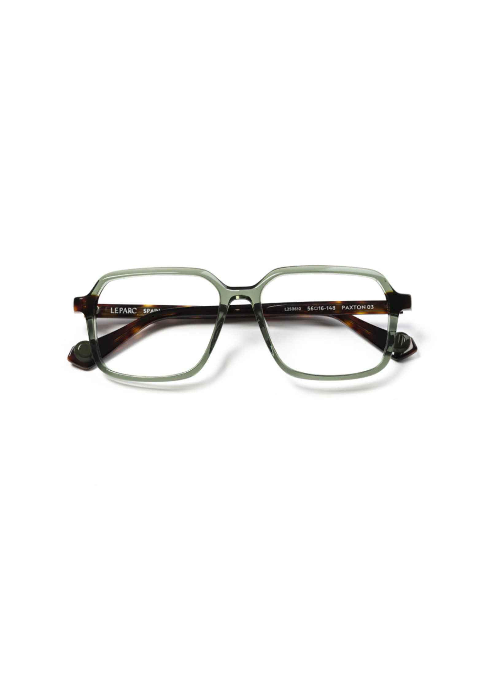 LE PARC – Paxton | Lunettes de vue homme Cristal vert branche écaille