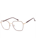 IKALY – P321 | Lunettes de vue femme or rose et bordeaux