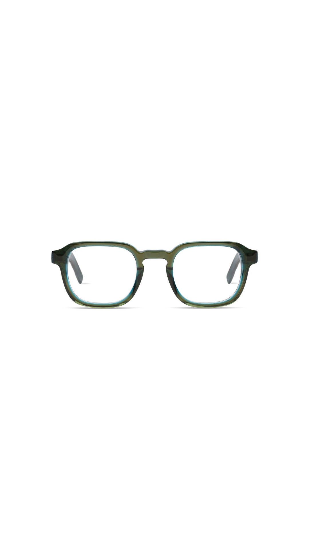 KOMONO – The Knox | Lunettes de vue homme acétate cristal gris et bleu