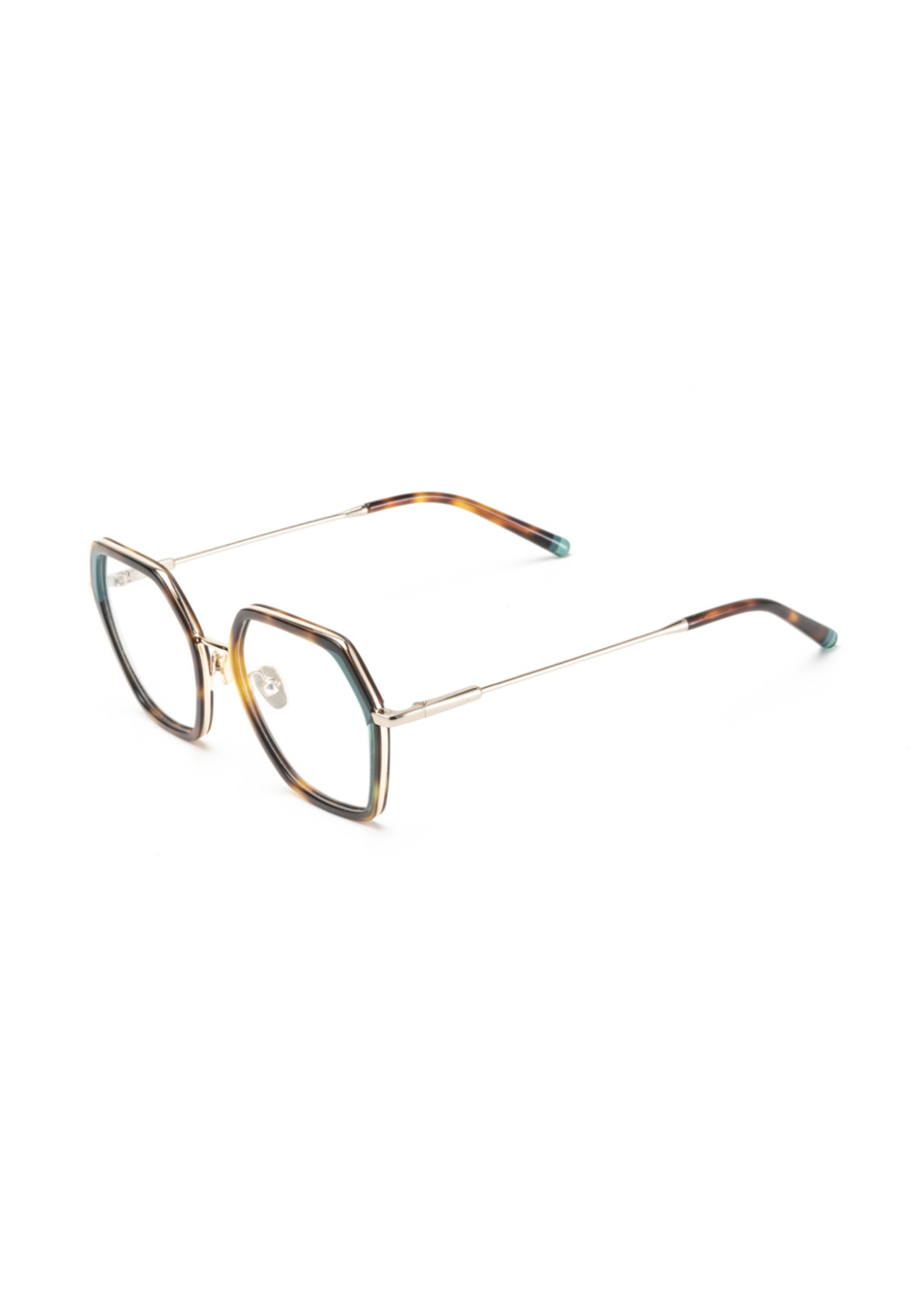 LE PARC – Raha | Lunettes de vue femme combiné doré, écaille et bleu