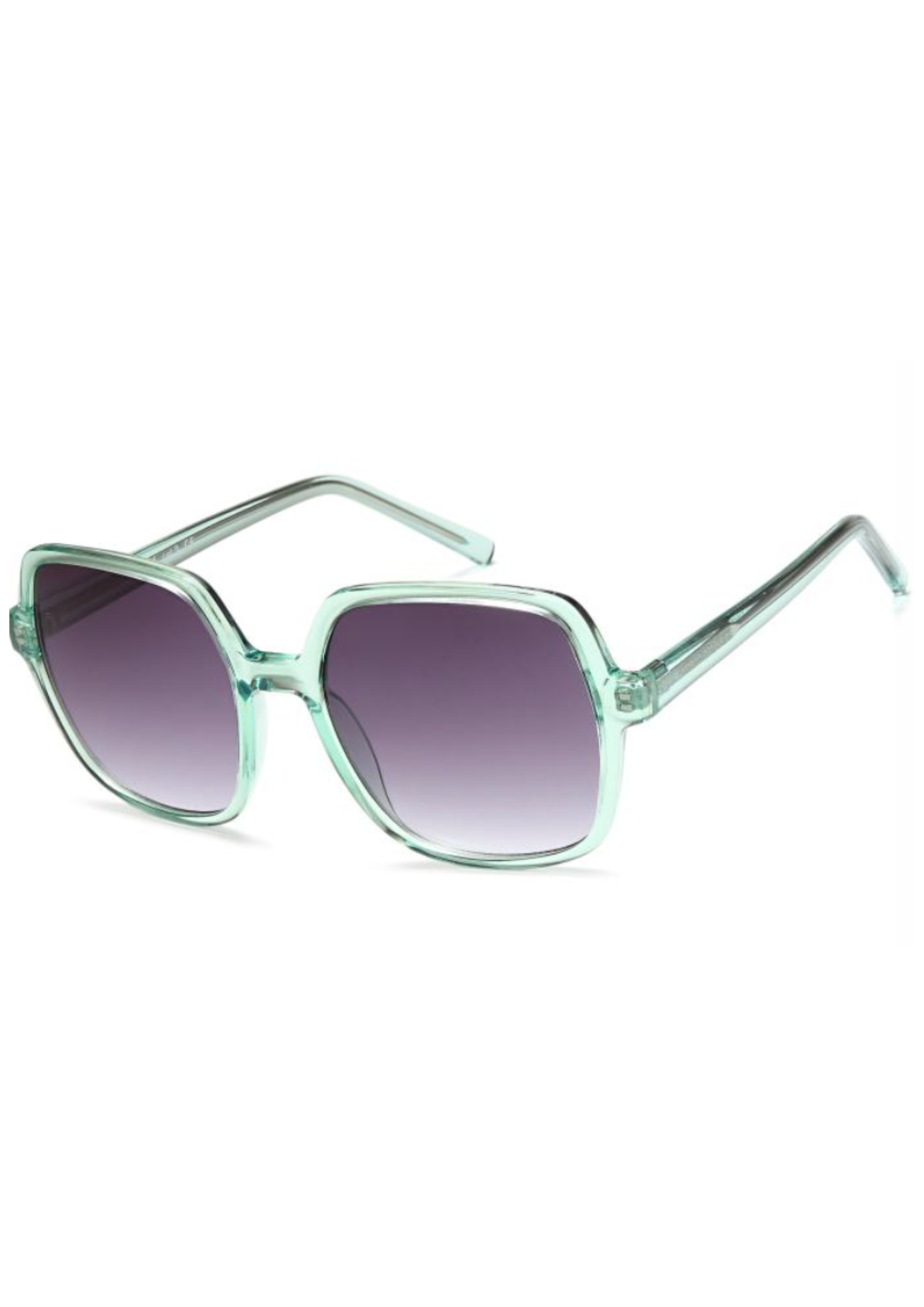 IKALY SP4270 – Lunettes de soleil femme cristal VERT & verres GRIS