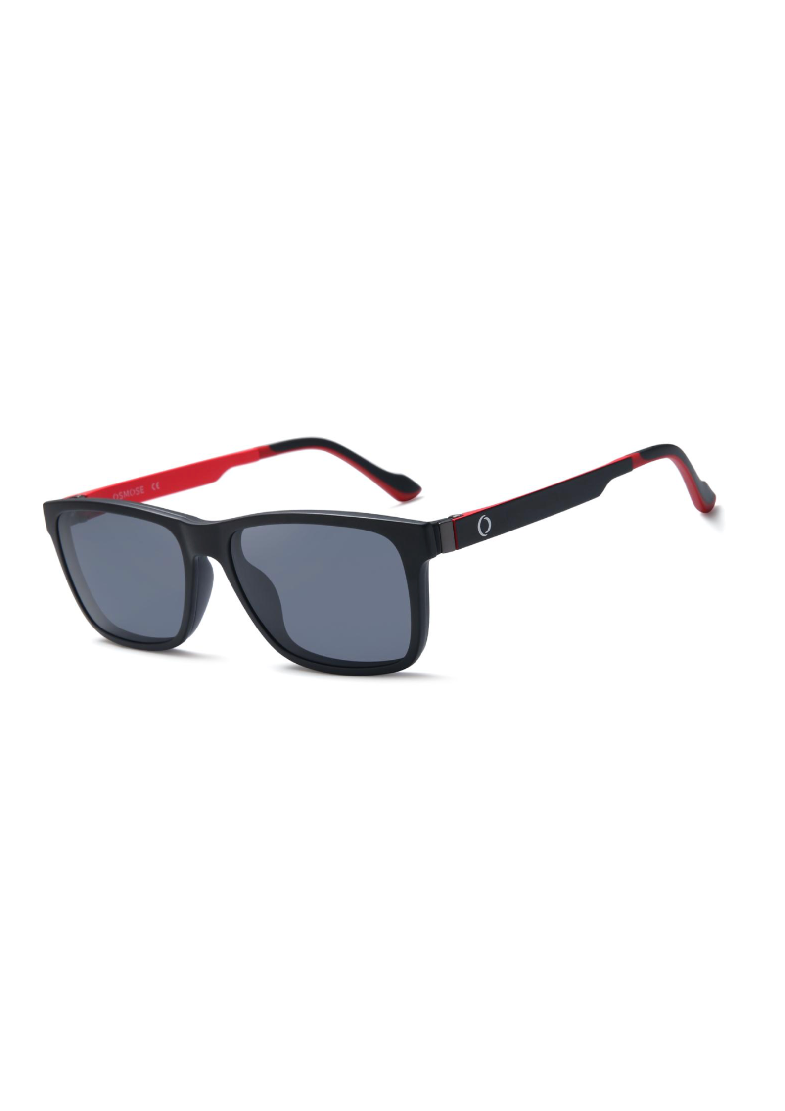 OSMOSE - OCP538 | Lunettes de vue homme ultem noir intérieur rouge à clip