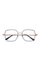 OSMOSE - OCP601 | Lunettes de vue femme métal bleu et rose gold à clip