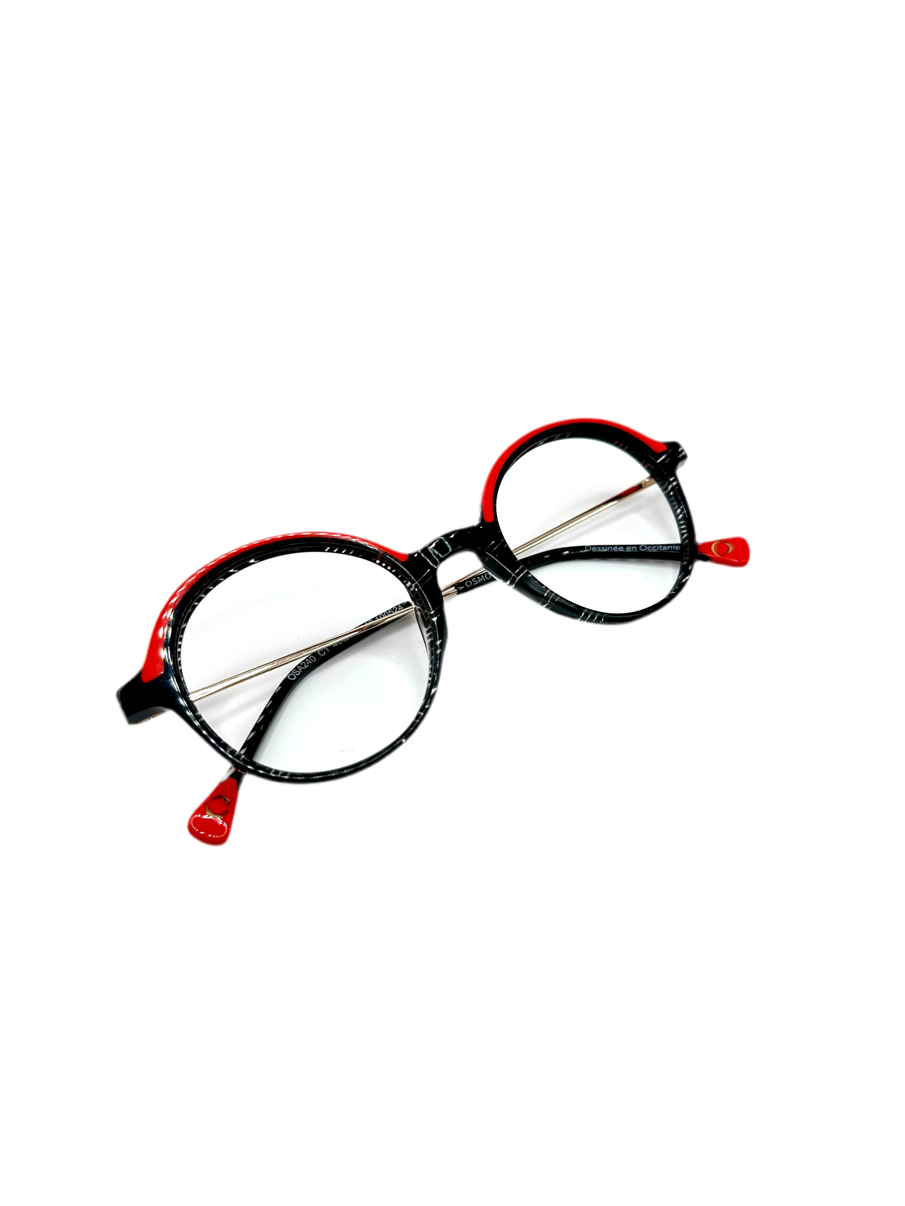 OSMOSE - OSA240 | Lunettes de vue femme acétate rouge et noir
