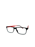 OSMOSE - OCP538 | Lunettes de vue homme ultem noir intérieur rouge à clip