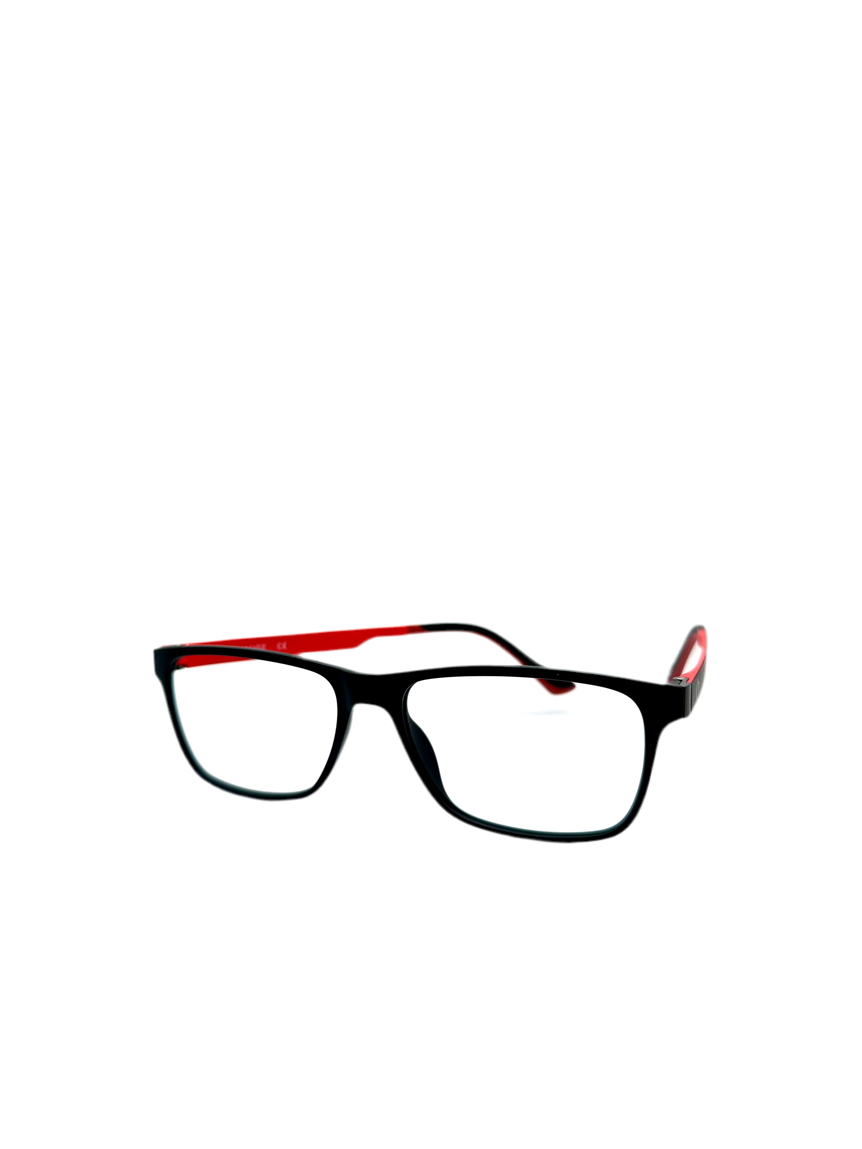 OSMOSE - OCP538 | Lunettes de vue homme ultem noir intérieur rouge à clip
