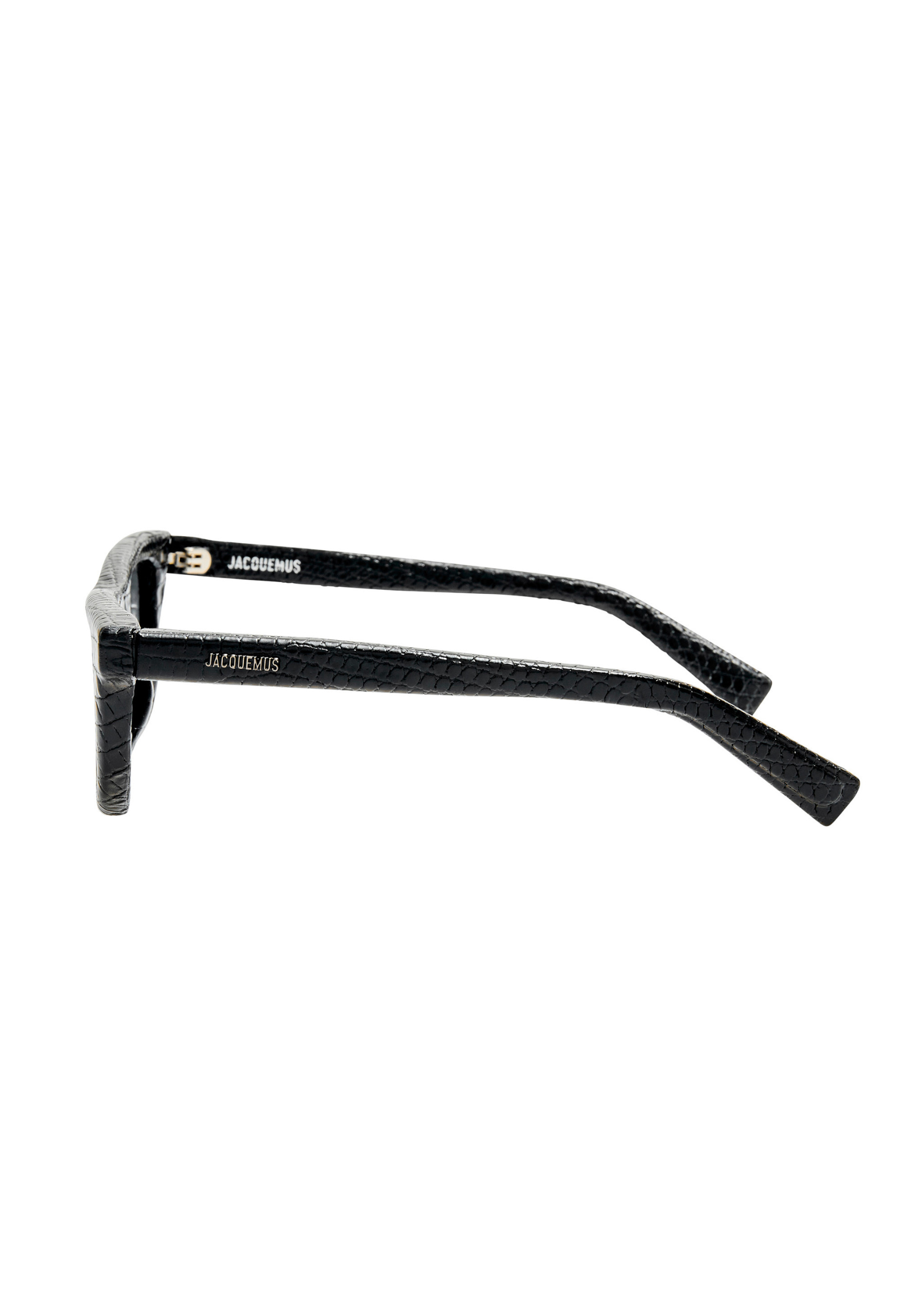 Jacquemus Pilotis – Noir | Lunettes de soleil en simili cuir