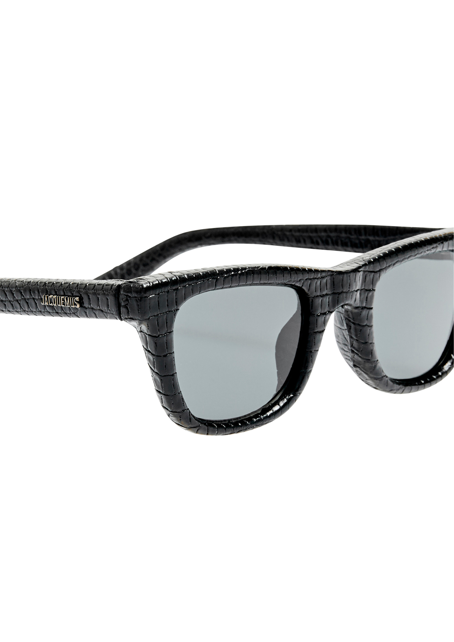 Jacquemus Pilotis – Noir | Lunettes de soleil en simili cuir