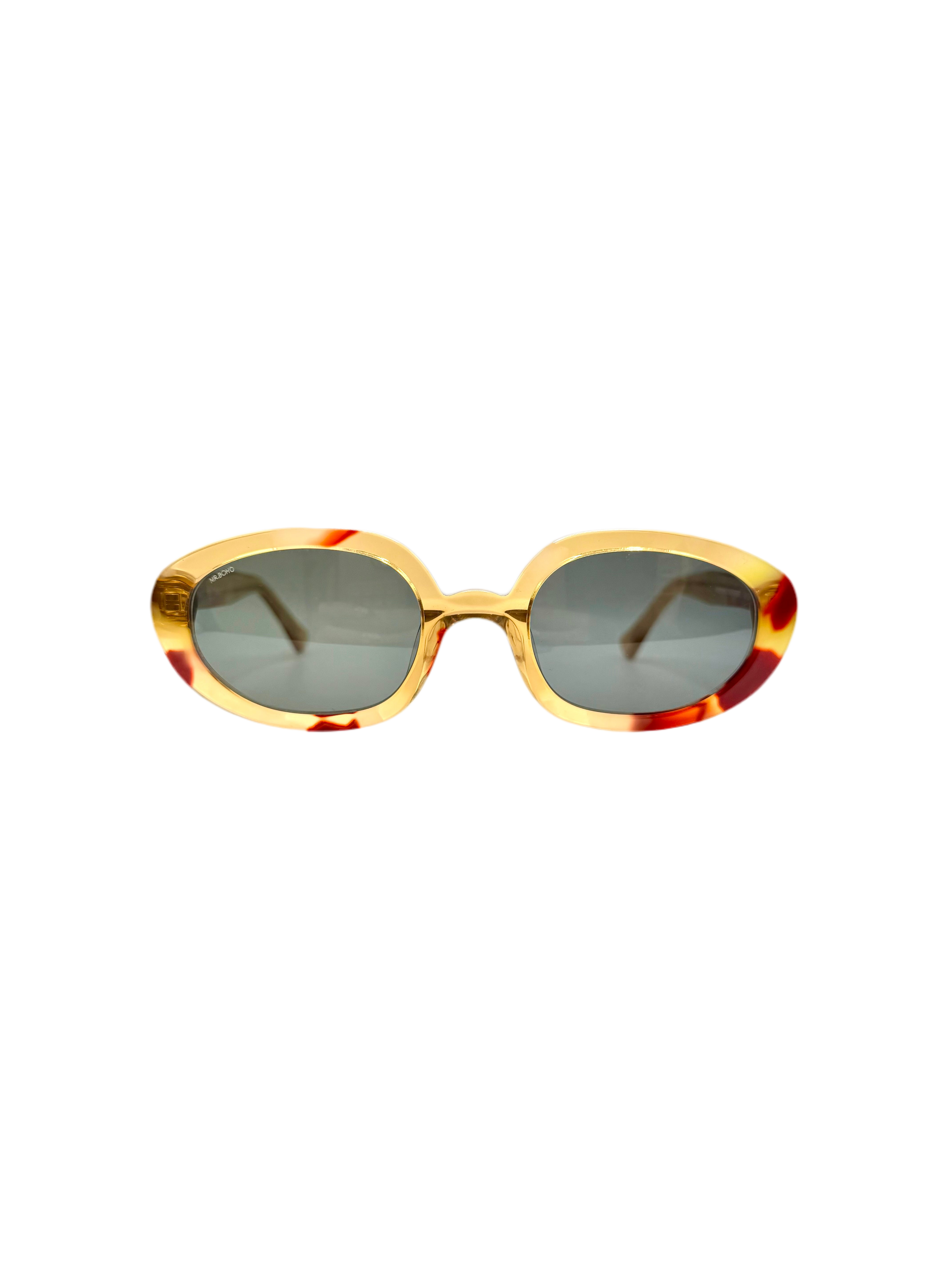 MR.BOHO Solarte – Lunettes de soleil femme cristal et rouge