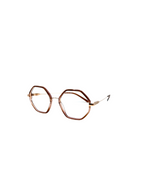 Lou – F3 | Lunettes de vue femme cristal rose + clip solaire