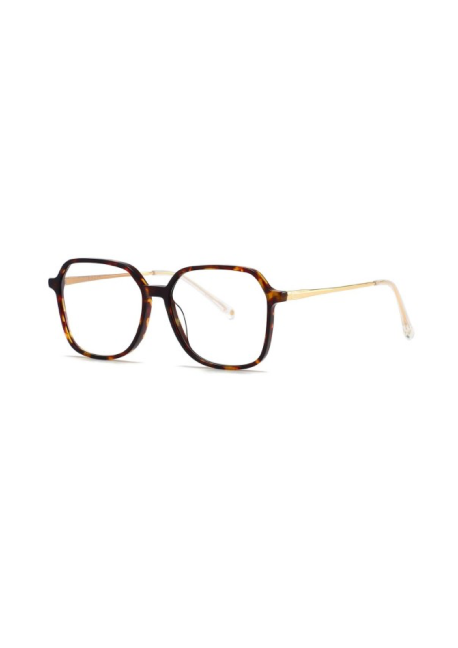 Bali – Jina | Lunettes de vue femme écaille avec branches dorées et noires