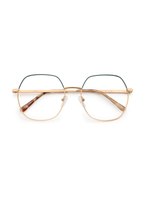 IKALY – P319 | Lunettes de vue femme Or & Bleu Canard