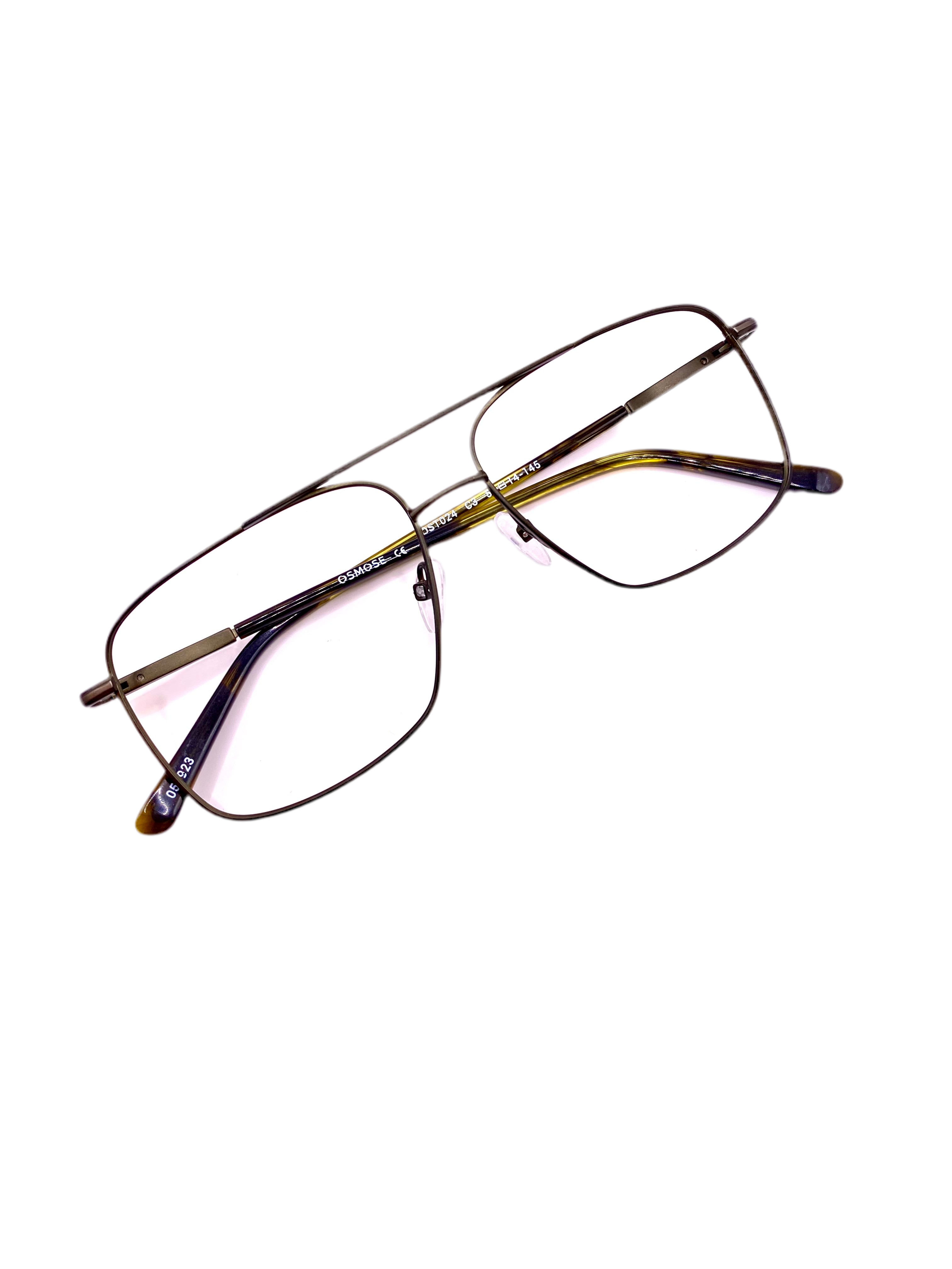 OSMOSE - OST024 | Lunettes de vue homme titane double pont kaki