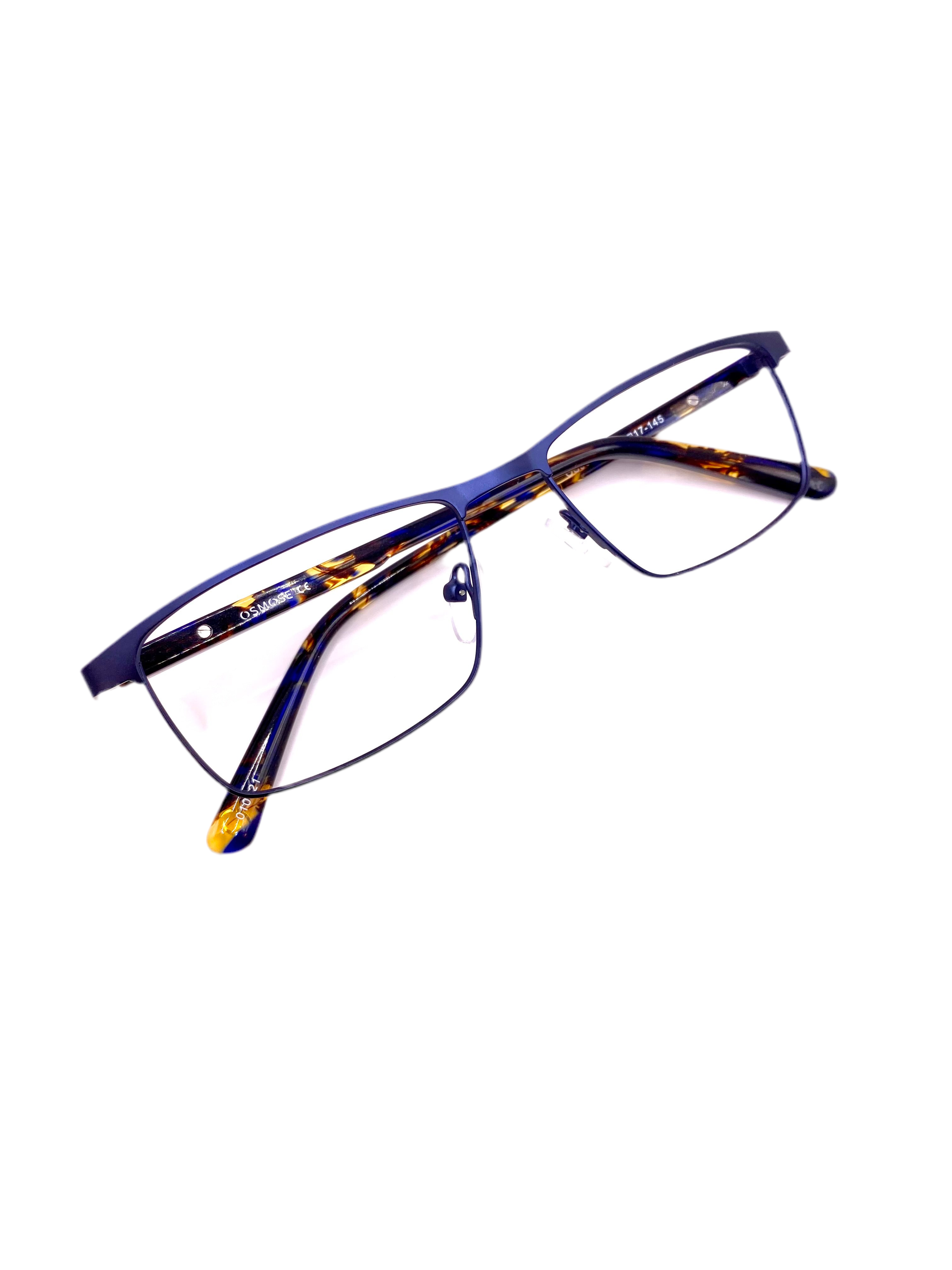 OSMOSE - OS889 | Lunettes de vue homme métal bleu et orange