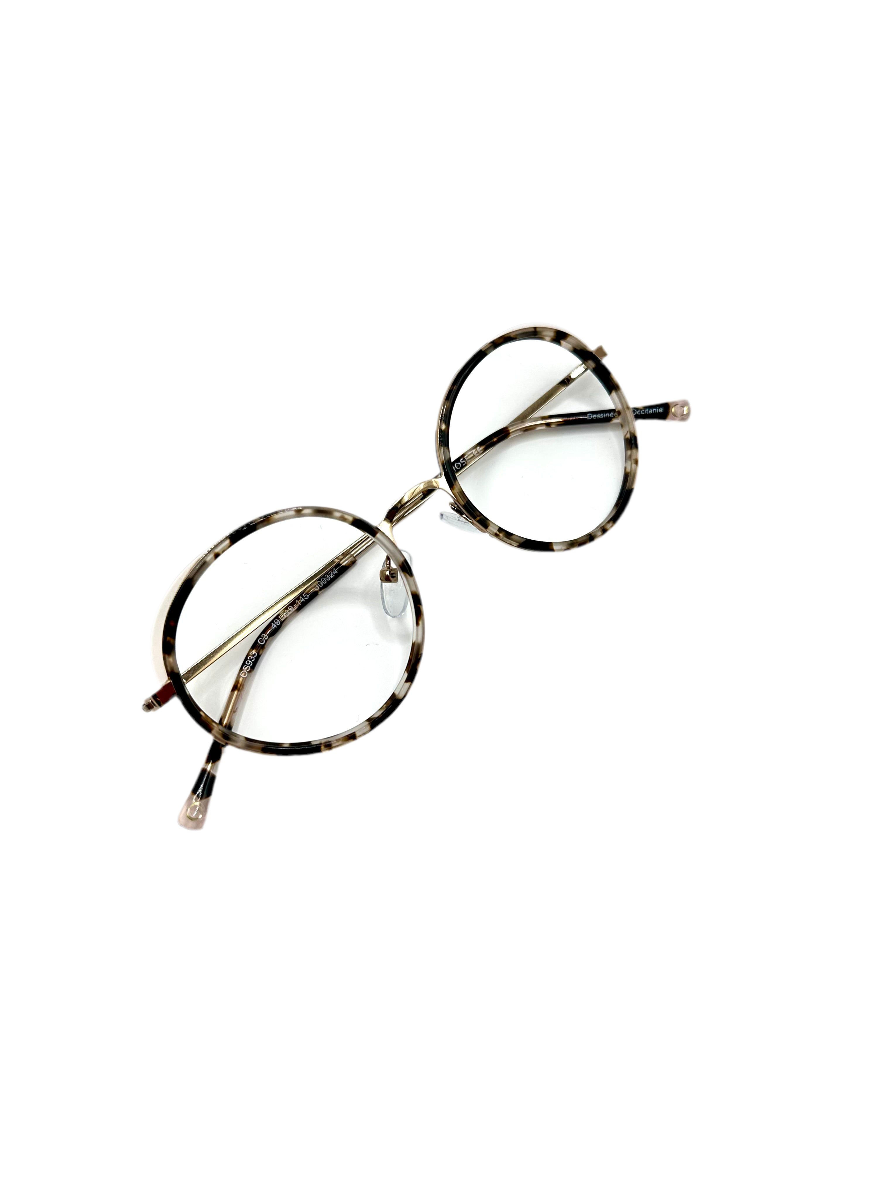 OSMOSE - OS933 | Lunettes de vue femme monture combinée argent et écaille