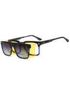 OSMOSE - OCP655 | Lunettes de vue homme acétate cristal gris et noir à clip