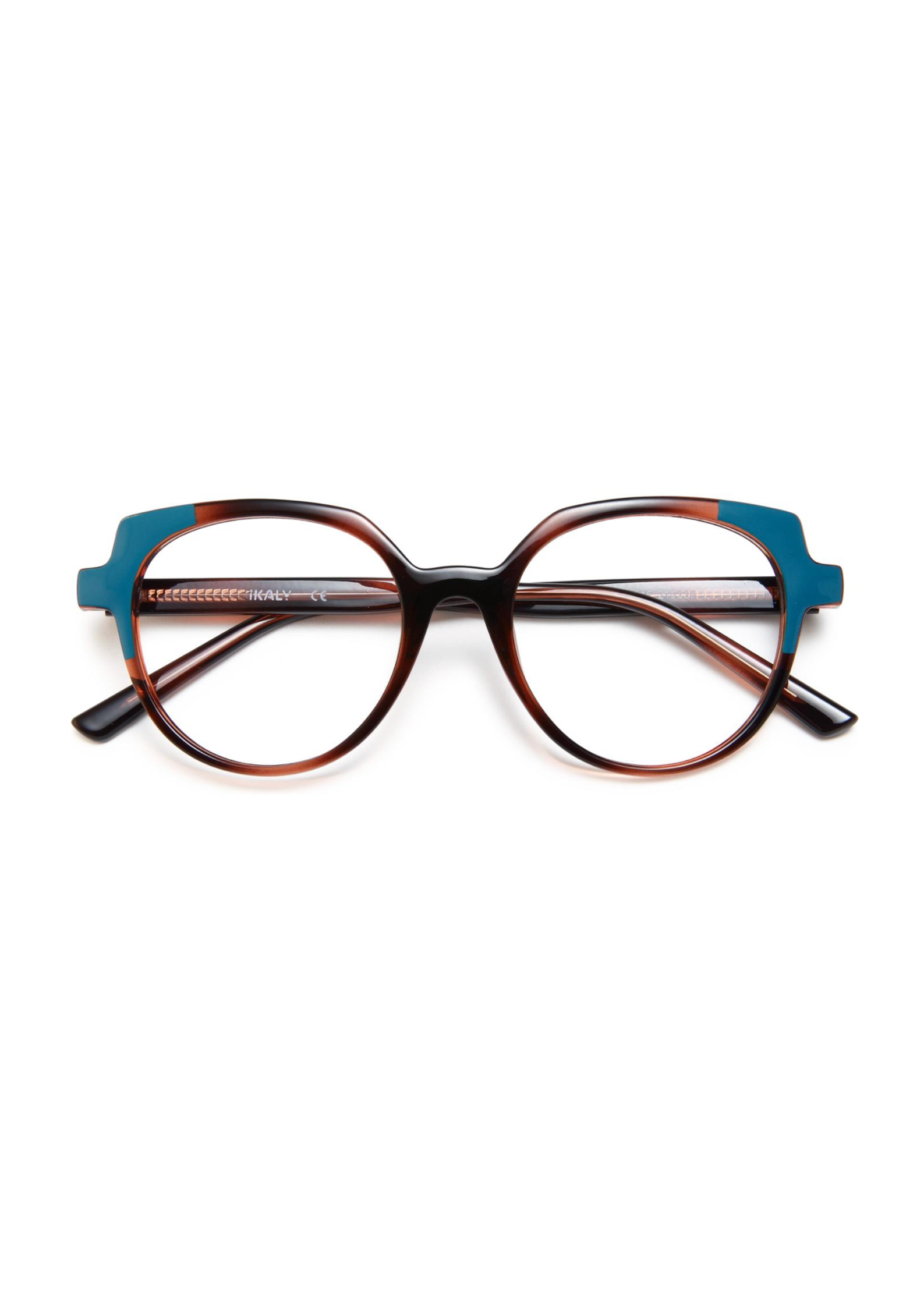 IKALY – OP416 | Lunettes de vue femme écaille et bleu