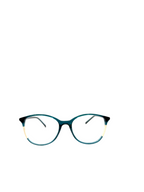 Lou – KA11 | Lunettes de vue enfant vert et blanc pailleté