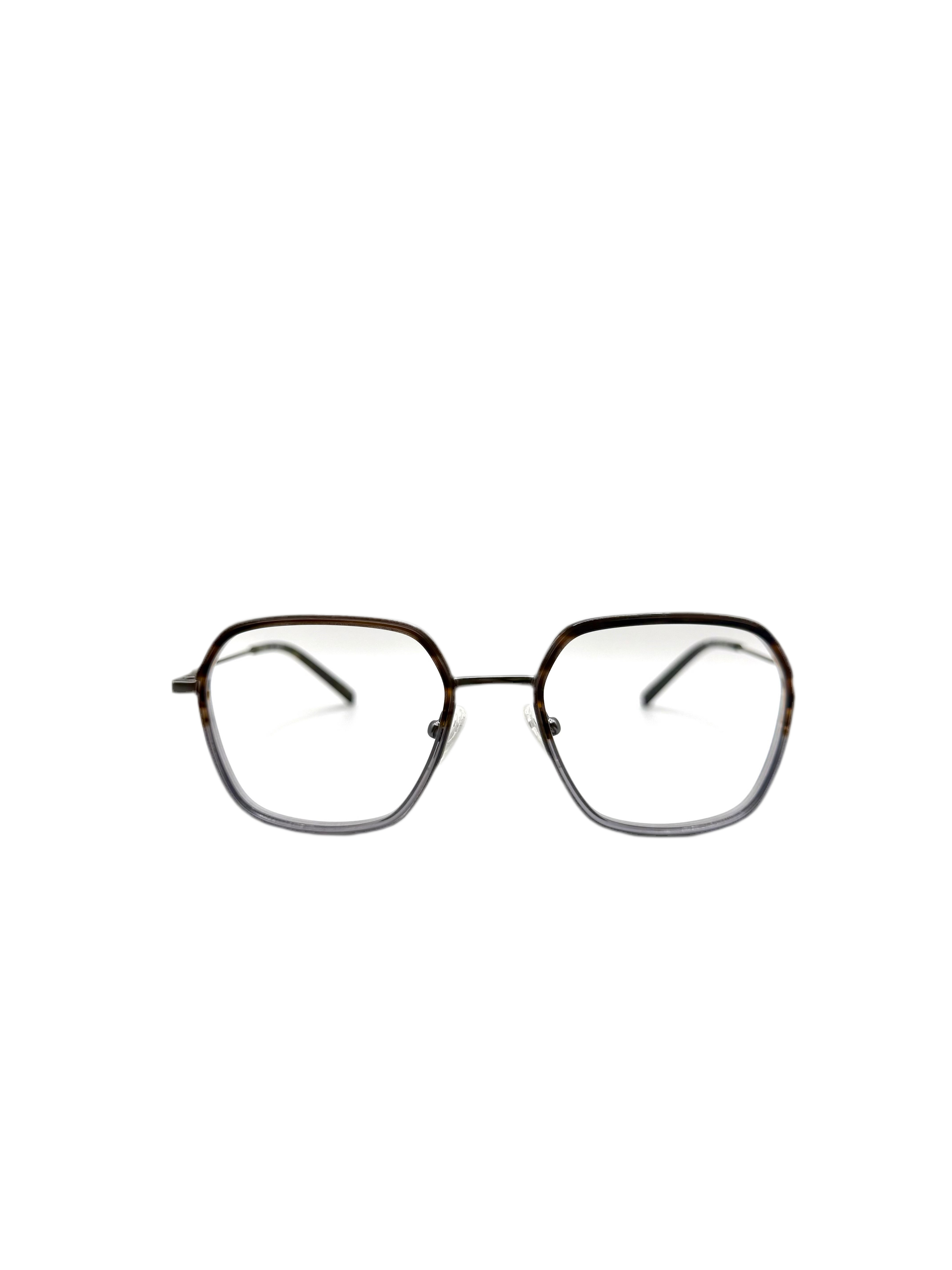 Lou – AM40 | Lunettes de vue homme combiné gris & écaille