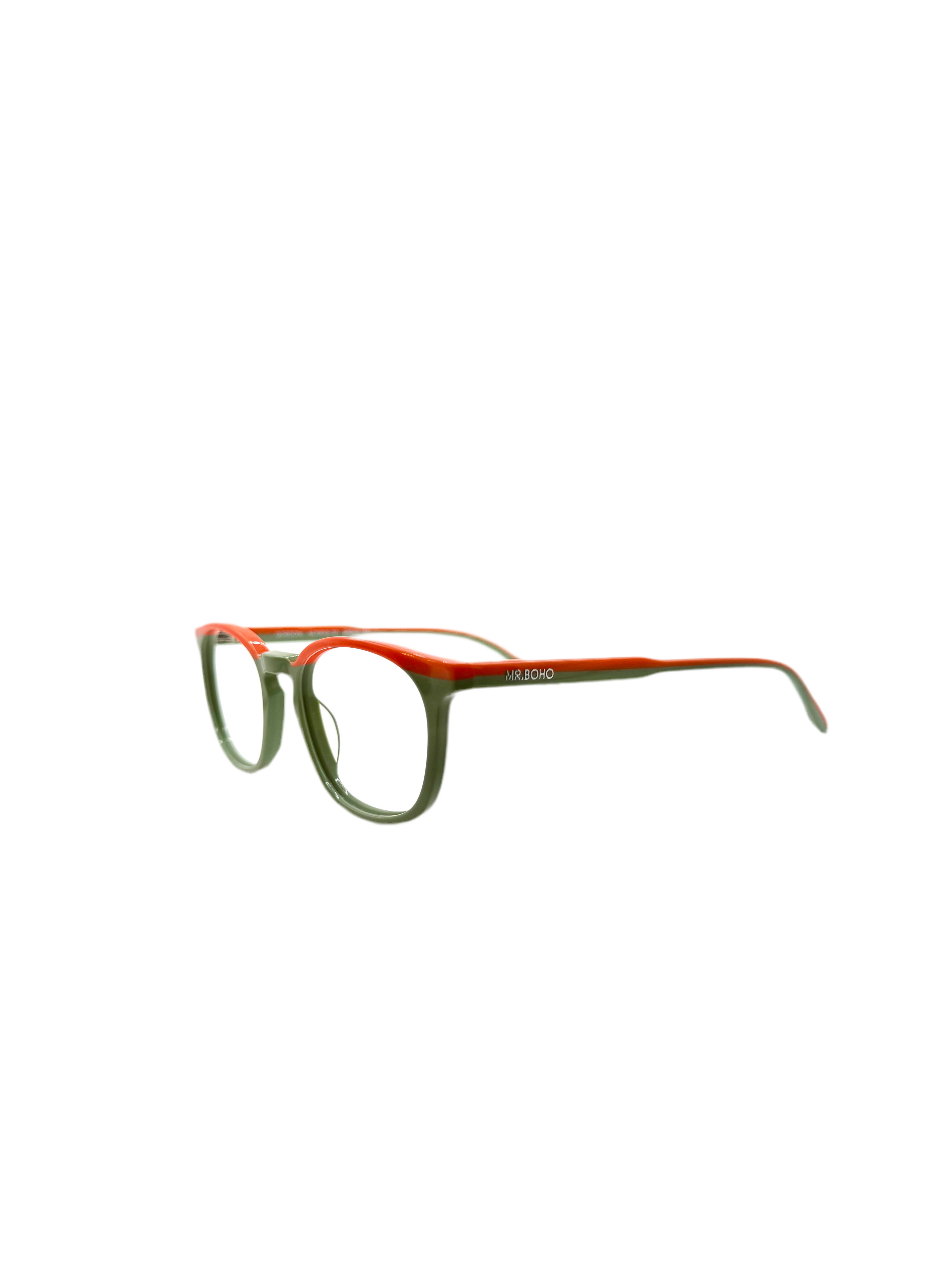 MR.BOHO – Gordon | Lunettes de vue homme verte et orange